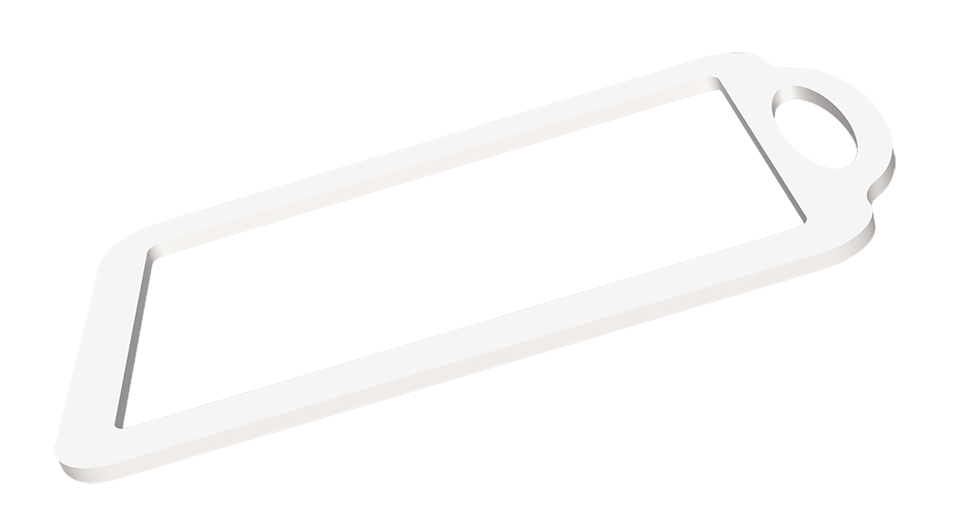 Plastic, hand router jig for wood cutting boards