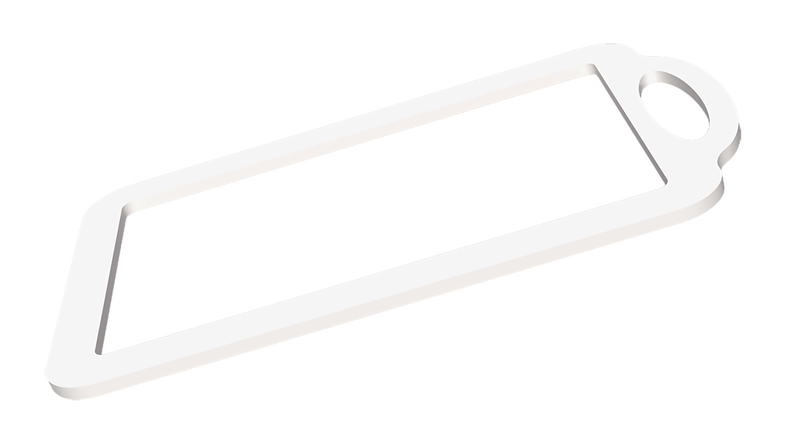 Plastic, hand router jig for wood cutting boards