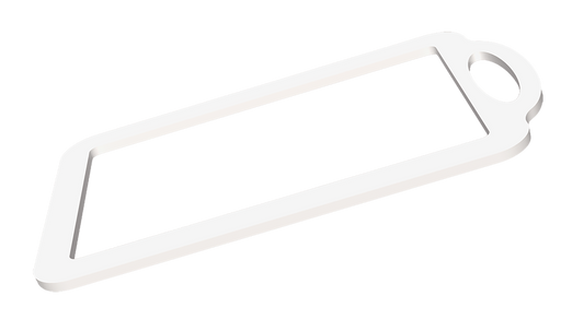 Plastic, hand router jig for wood cutting boards